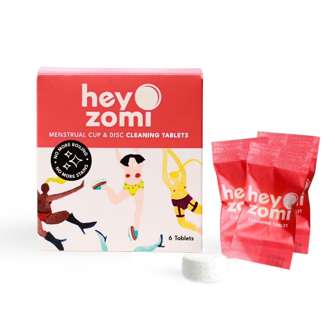 
                  
                    The Hey Zomi Menstrual Cup & Disc Cleaning Tablets
                  
                