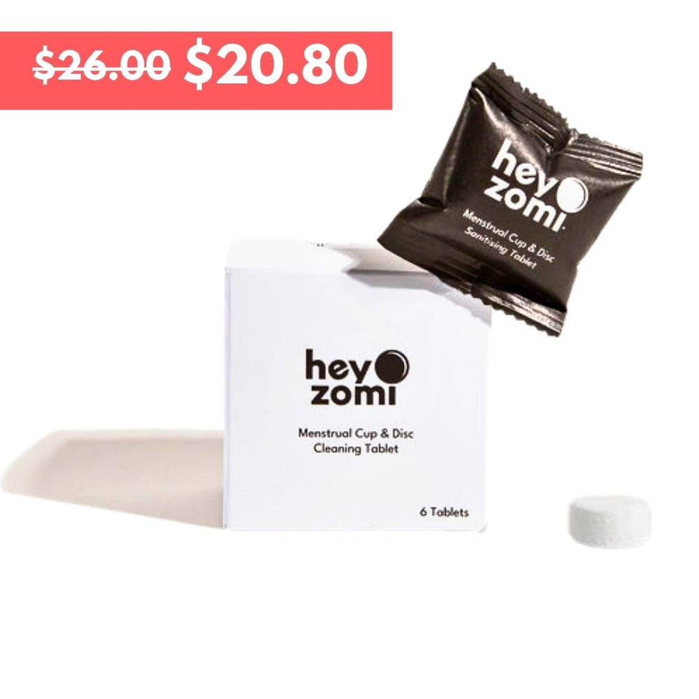 The Hey Zomi Menstrual Cup & Disc Cleaning Tablets