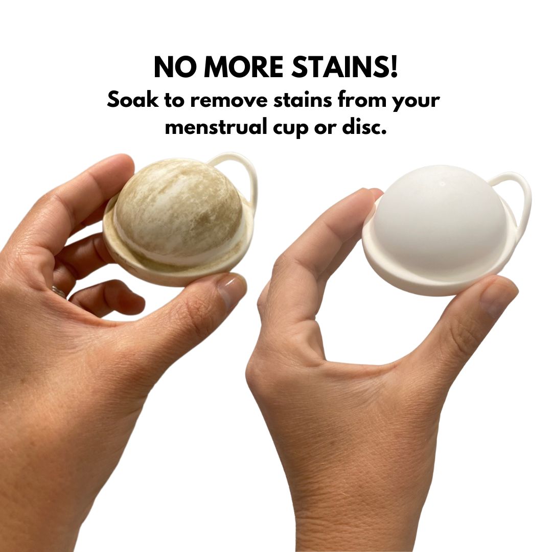 The Hey Zomi Menstrual Cup & Disc Cleaner - Sanitises & Removes Stains